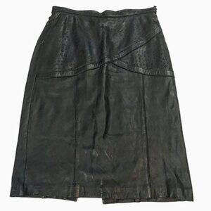 Vintage Leather Skirt